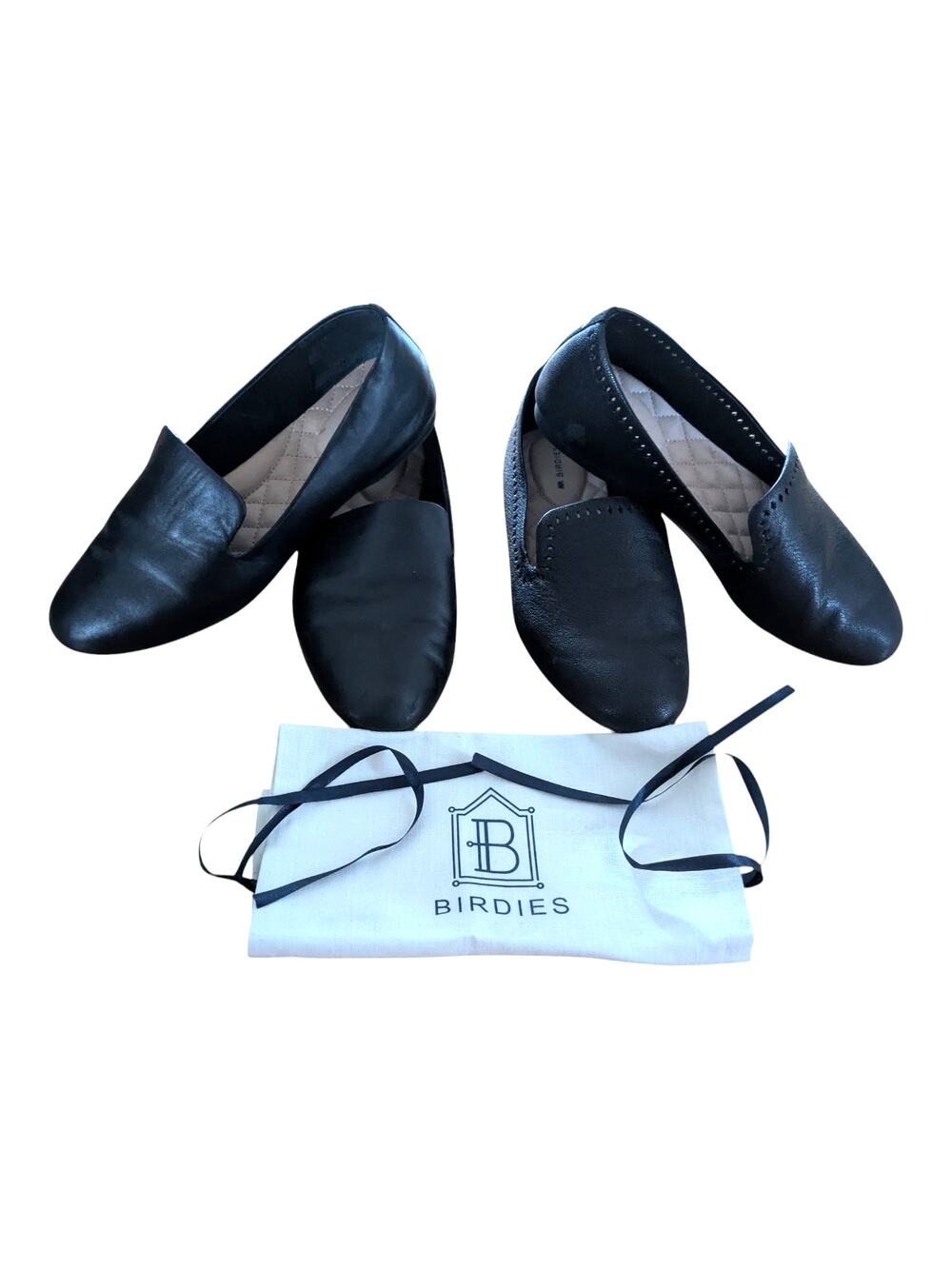 Birdies Leather Slip On Shoes Dust Bag Bundle